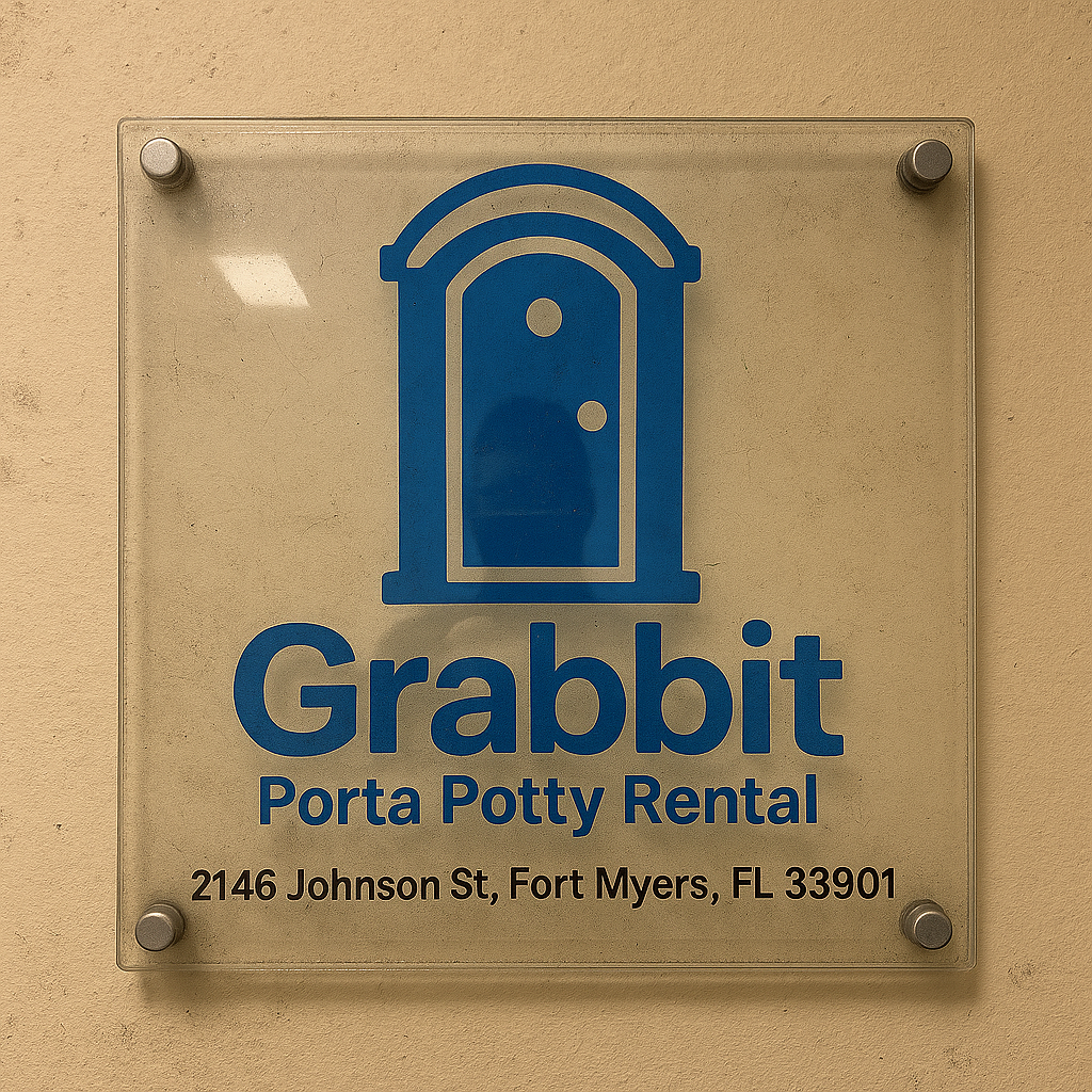 Grabbit Porta Potty Rental Signage